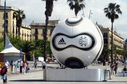 Soccer and FC Barcelona, newly crowned UEFA World Champs, are forever present throughout Barcelona.